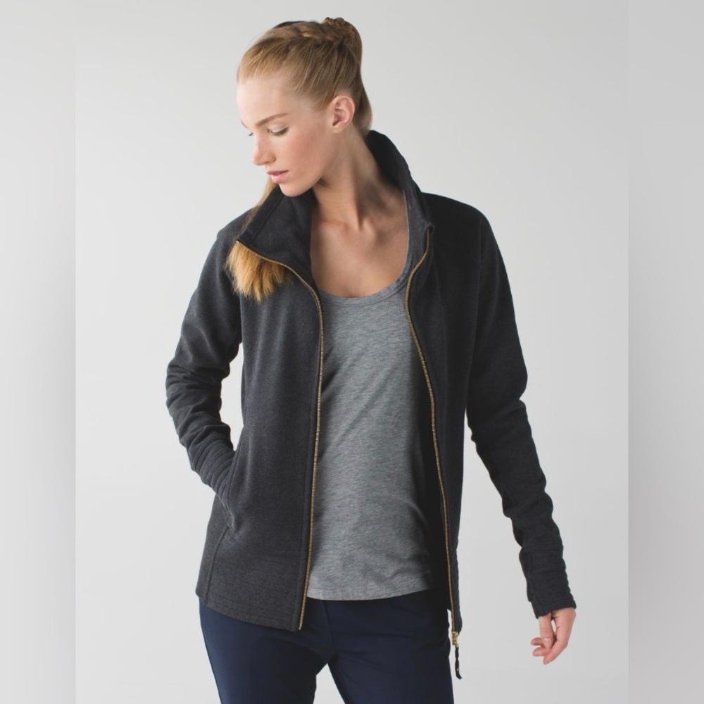 LULULEMON Radiant Jacket in Heathered Black